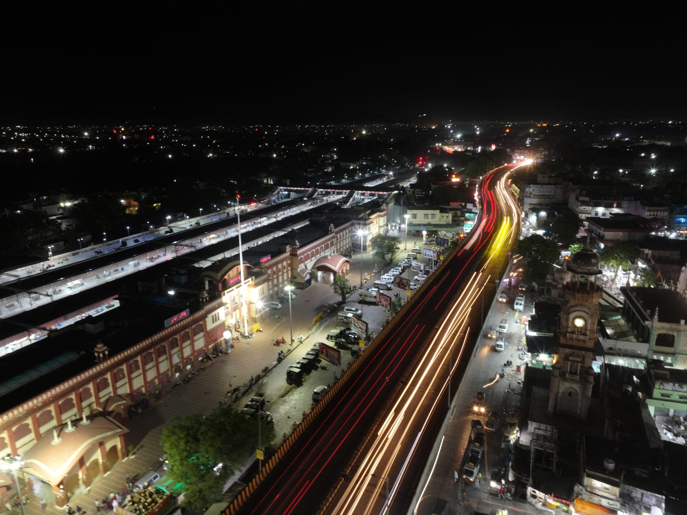 The station, long exposure